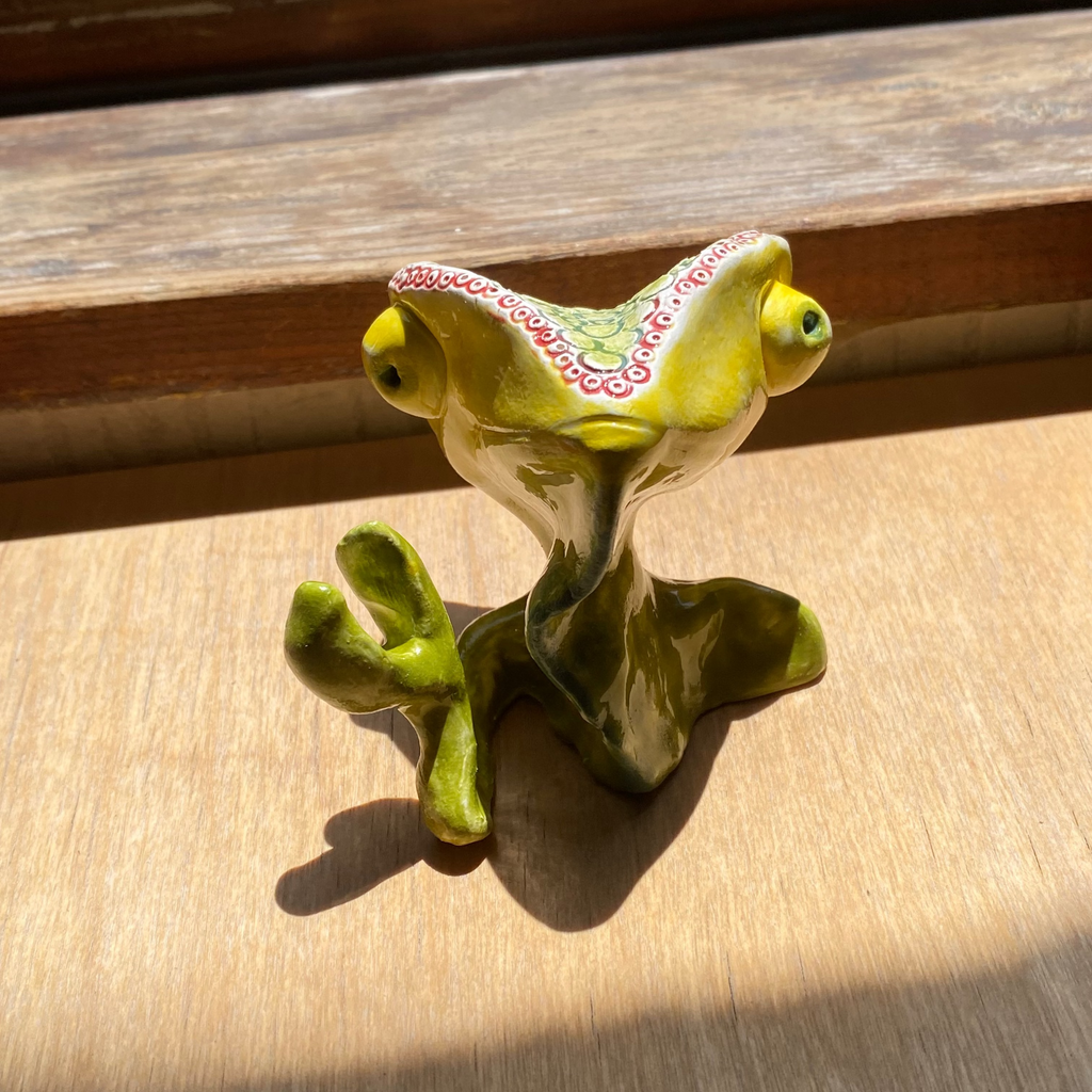 Randall Gandhi the Wise Know-It-All | Chameleon desk buddy figurine