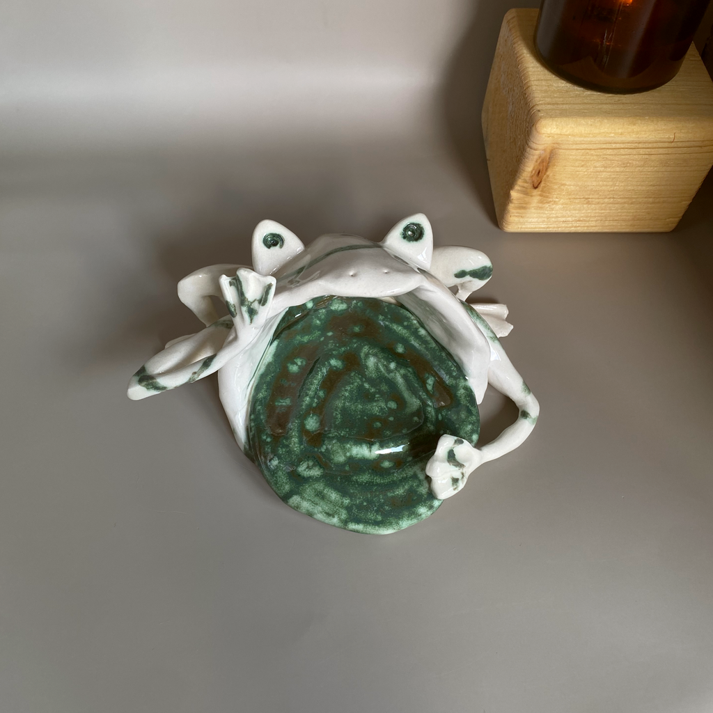 Frog catch-all dish MARBLE