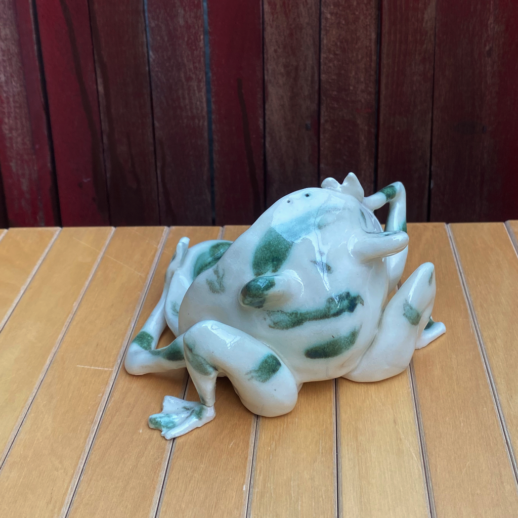 Frog catch-all dish MARBLE SPIRAL