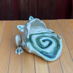 Frog catch-all dish MARBLE SPIRAL