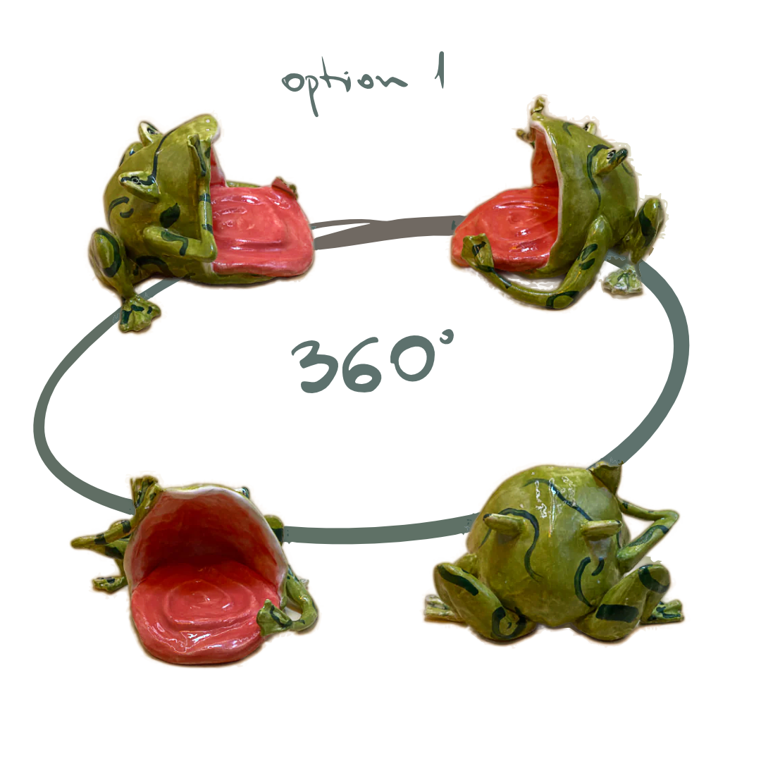 Frog catchall dish JUNGLE