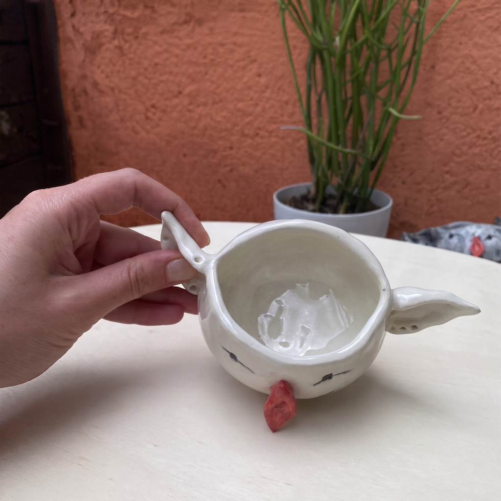VAMPY WHITE small cup / trinket bowl